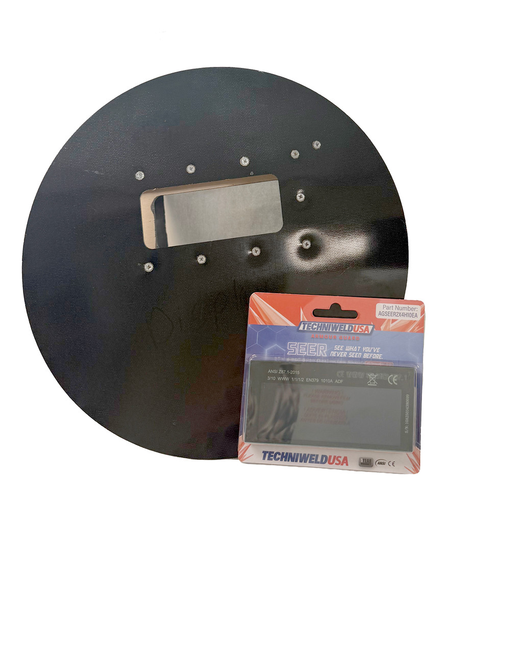 Sarge's Pancake hood & Techniweld Auto Darkening Lense Shade 10