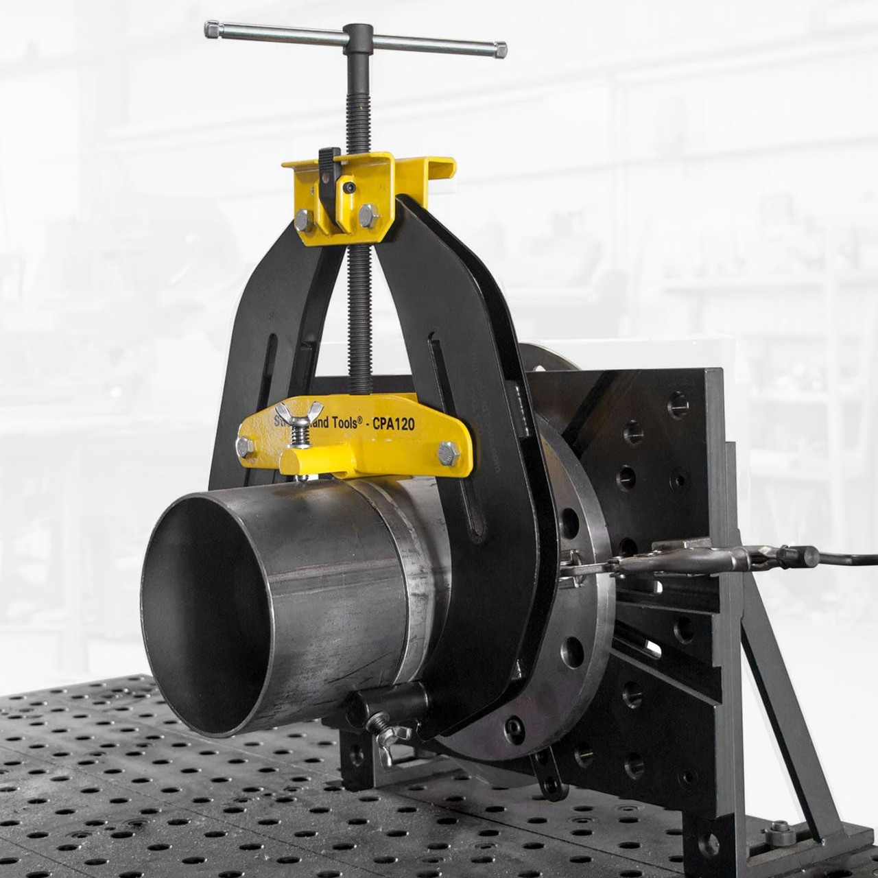 Pipe Alignment Clamp, Pipe Diameter Capacity: 2" - 6", Fit-Up Clamp, Quick Acting Screws, Stainless Steel Contact Adjustment Screws