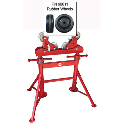 Adjustable Four Leg Multi-Roll Pipe Roller with Rubber Wheels