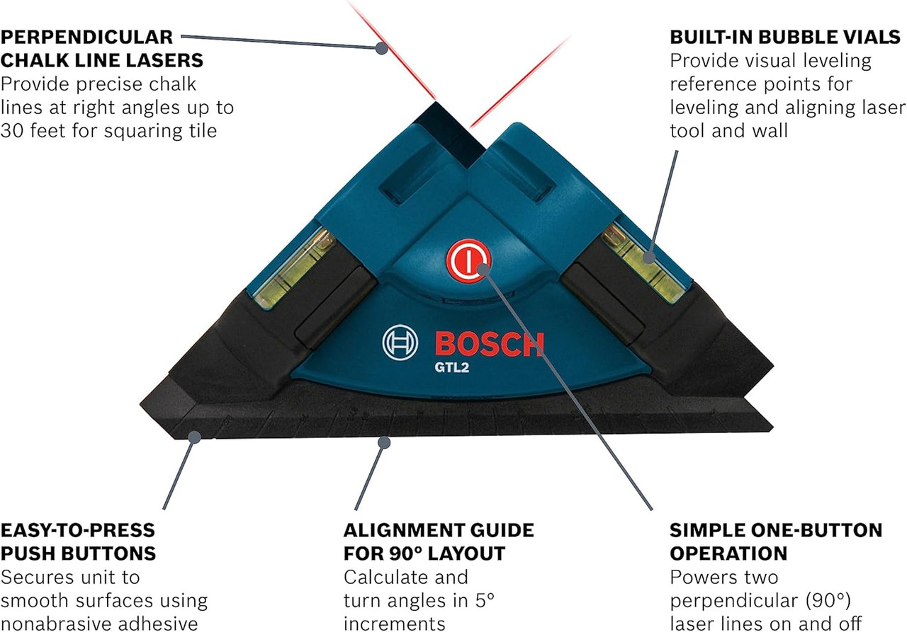  Laser Level Squares, 30 ft Range