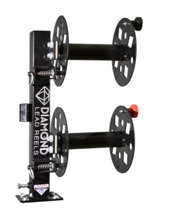 Diamond Lead Reels , HD, 10 ", Black, Fixed Base Double