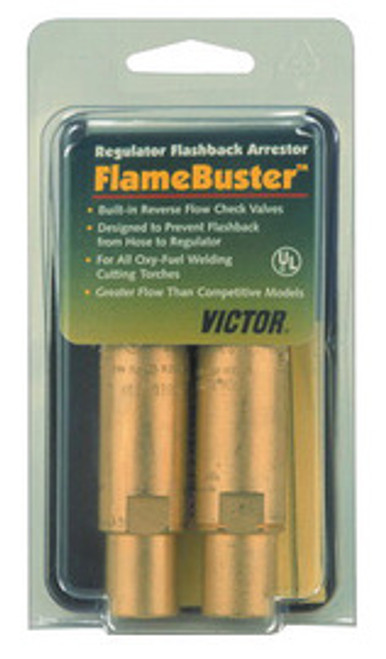 Victor  FlameBuster™ Flashback Arrestors, FB-1; HD, Oxy/Fuel, B 9/16 in-18 RH/LH, Torch