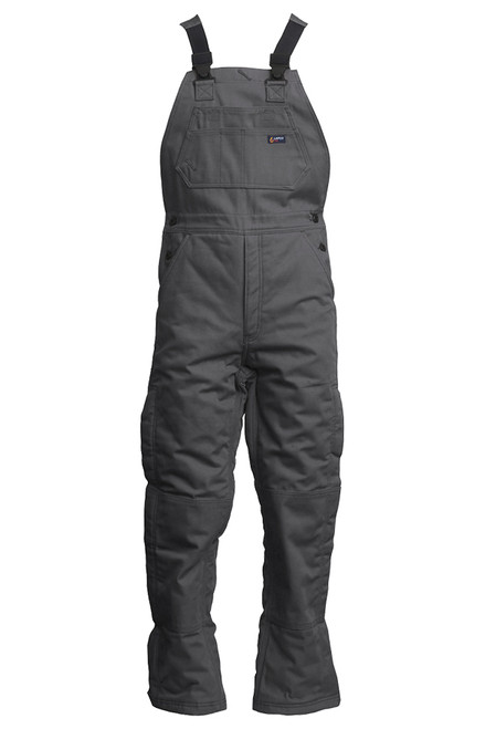 9oz. FR Insulated Bib Overalls | with Windshield Technology Gray 