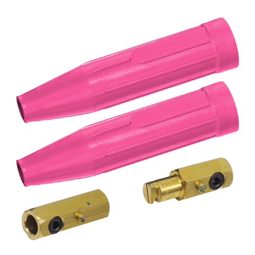 Male & Female Pink Tweco MBP Style Connectors 