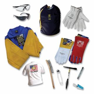  Premium Protection Kit, TKIT12, Includes Free T-Shirt (2X), Gloves (LG/LG), Safety Glasses, Welding Jacket (3X), and More