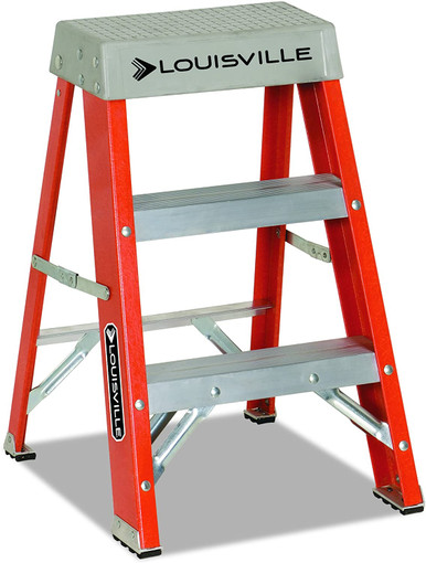 Fiberglass Step Ladder, 4 ft x 18-7/8 in, 300 lb Capacity 
