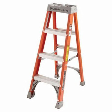 FS1500 Series Fiberglass Step Ladder, 2 ft x 17 in, 300 lb Capacity, 443-FS1502