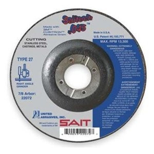 7\" X .045\" X 5/8\" Saitech Thin High Speed Cut-Off Wheels - 23184