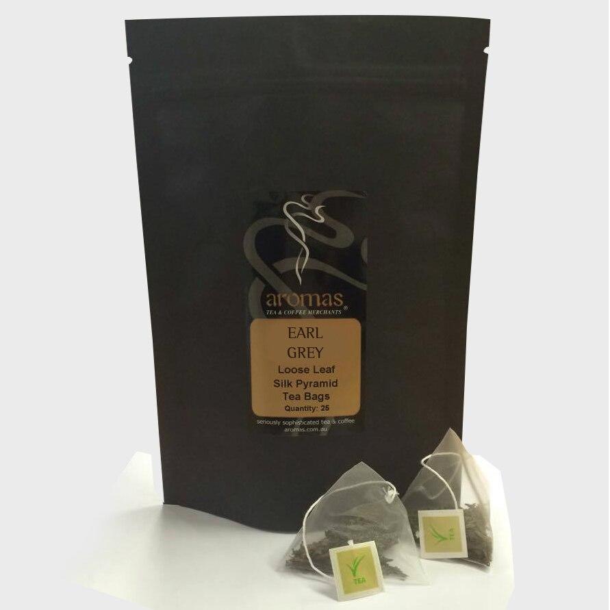 Silk Pyramid Tea - EARL GREY 25 Bags