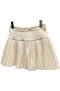 wool pleated mini skirt