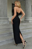 Chelsea Strapless Feather Maxi Dress