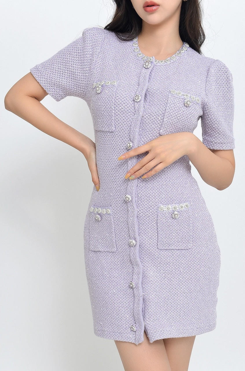 Sequin Knit Dress