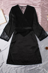 lace back robe