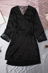 lace back robe