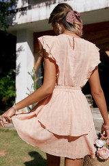 ruffle summer mini dress