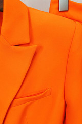 Orange Slim Fit Pantsuit