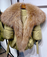 Fur Trim Puffer Down Jacket