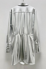 Norma Metallic Shirt Mini Dress