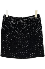 Alexies Embellished Mini Skirt in Black