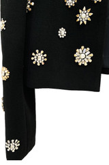 Nina Stone Embellished Crop Blazer & Pants Set