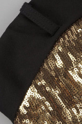 Angela Gold Sequin Strapless Dress