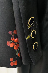 Adele Blazer Pants Set in Black Floral