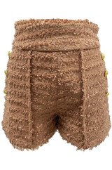 Teal Green Tweed Shorts
