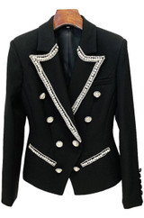 Alexa Crystal Embellished Blazer