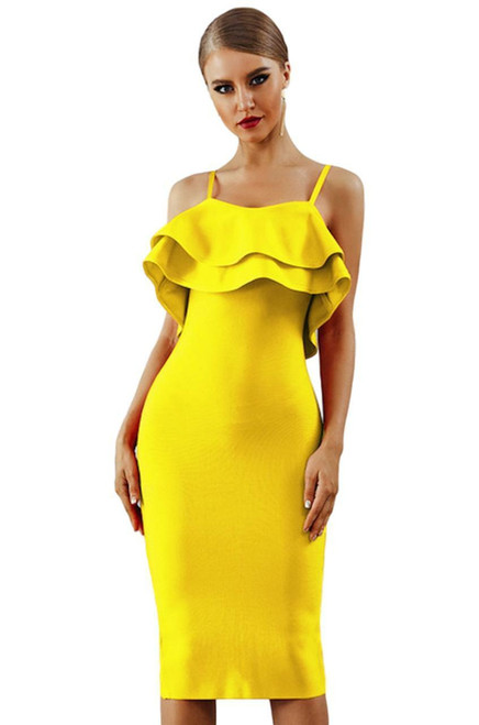 Ruffle Bandage Dress