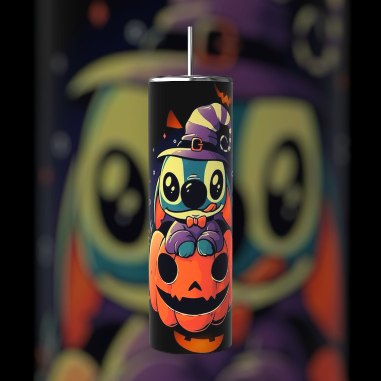 Stitch Pumpkin Tumbler