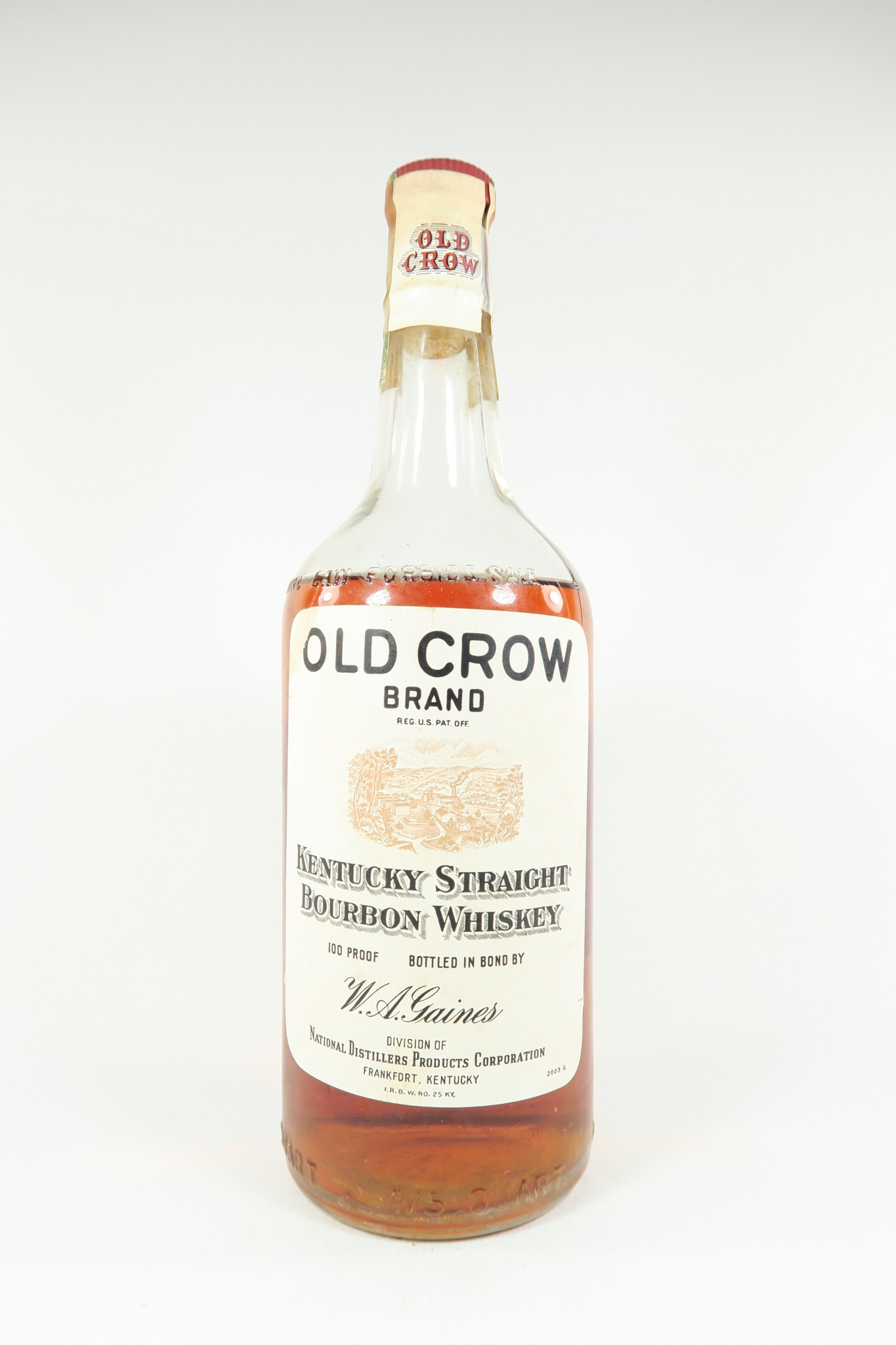 Old Crow Kentucky Straight Bourbon Whiskey, Distilled 1940