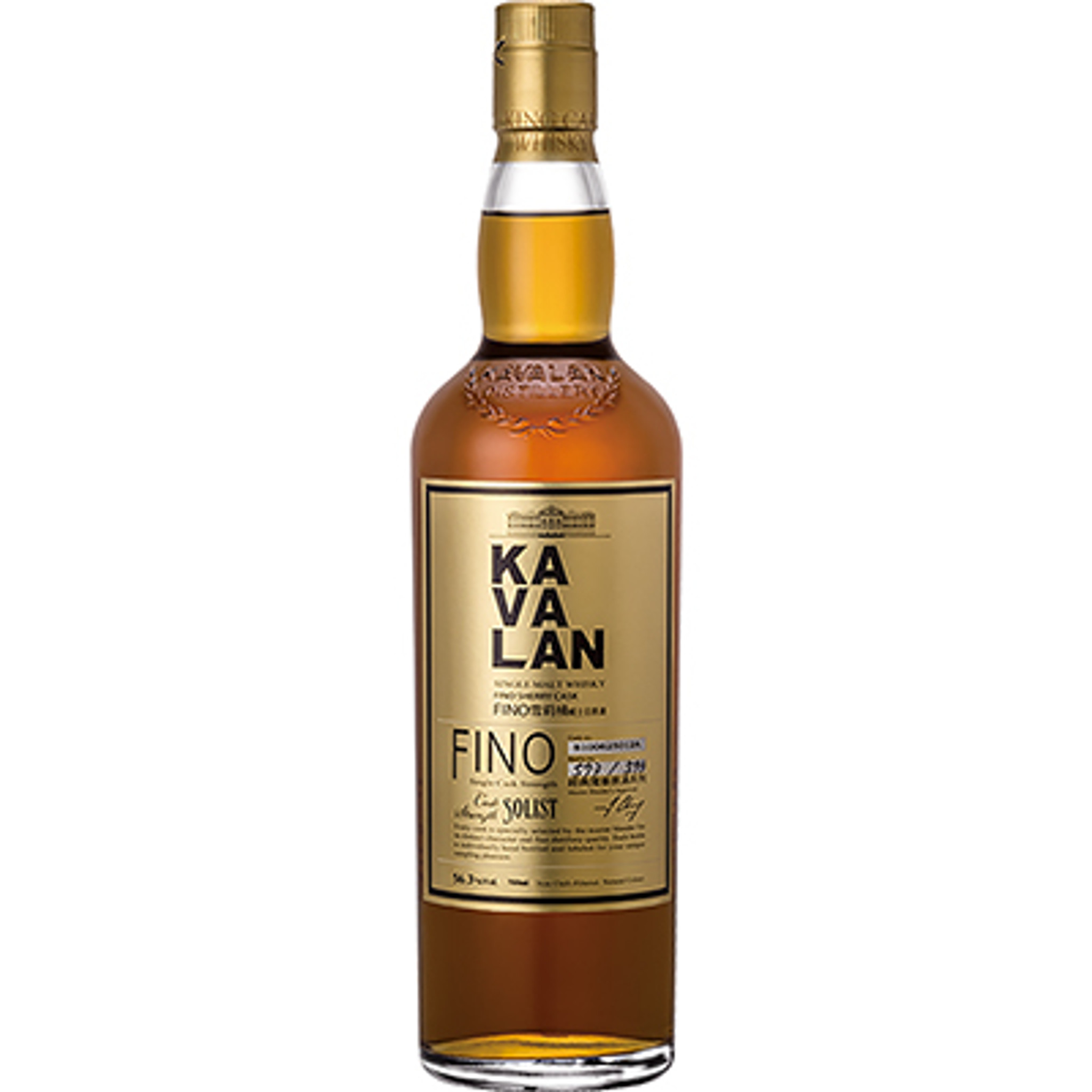 ウイスキー KAVALAN Fino Sherry Cask 700ml Kavalan Solist FIno Sherry Single Cask Strength Single Malt