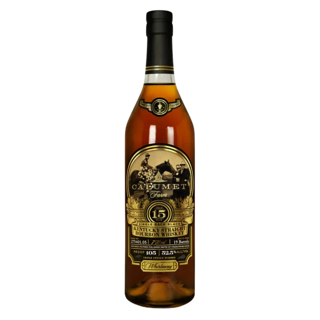 Calumet Farm Single Black Rack "Whirlaway" 15 Years Old Kentucky Straight Bourbon Whiskey 105 Proof