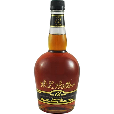 W. L. Weller Aged 12 Years Kentucky Bourbon Whiskey - Old Squat Bottle