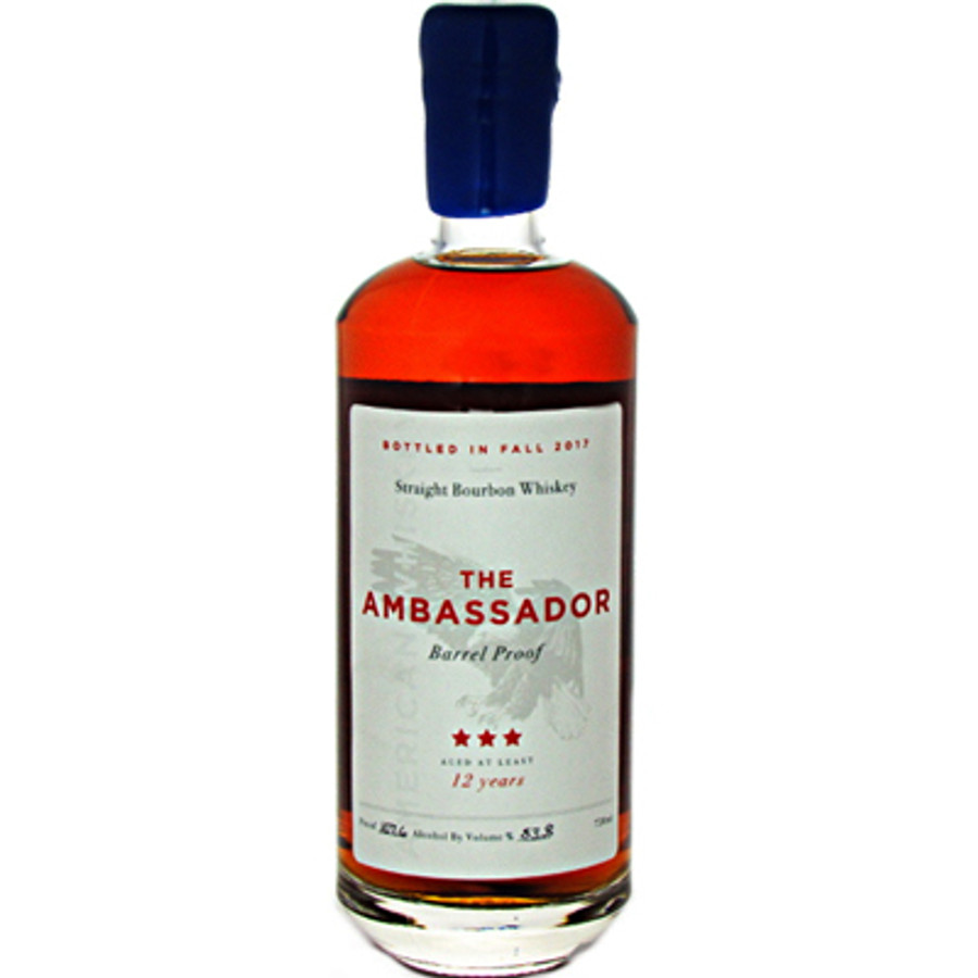 The Ambassador Barrel Proof 12 Years Old Straight Bourbon Whiskey