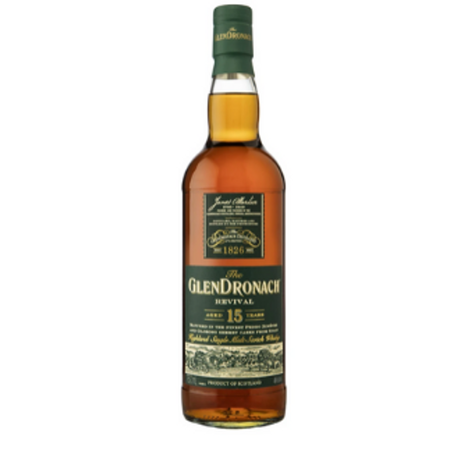 GlenDronach "The Revival" 15 Years Old Highland Single Malt Scotch Whisky