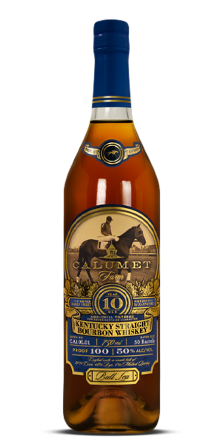 Calumet Farm "Bull Lea" 10 Years Old Kentucky Straight Bourbon Whiskey 100 Proof