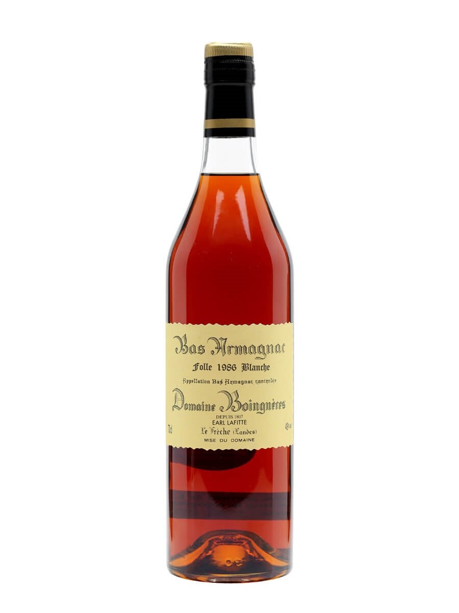 Domaine Boingneres, Folle Blanche 1986 Bas Armagnac 49% abv