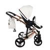 Junama S-Class White pram, pushchair and changing bagv