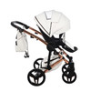 Junama S-Class White pram, pushchair and changing bag