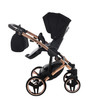 Junama Individual Black Rose Gold  stroller, pushchair and changing bag