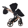 Junama Individual Black Rose Gold  stroller, pushchair and changing bag