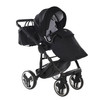 Fluo Individual Satin Black Silver 2in1