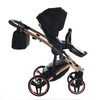 Fluo Individual Mirror Black Rose Gold 2in1
