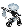 Junama S-Class White pram, pushchair and changing bag