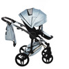 Junama S-Class White pram, pushchair and changing bag