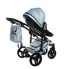 Junama S-Class White pram, pushchair and changing bag
