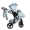 Junama S-Class White pram, pushchair and changing bag