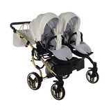 Duo 2in1: Compact (Eco), Fluo Individual Mirror & Fluo Individual Satin - 1 x carrycot 2 x seat units