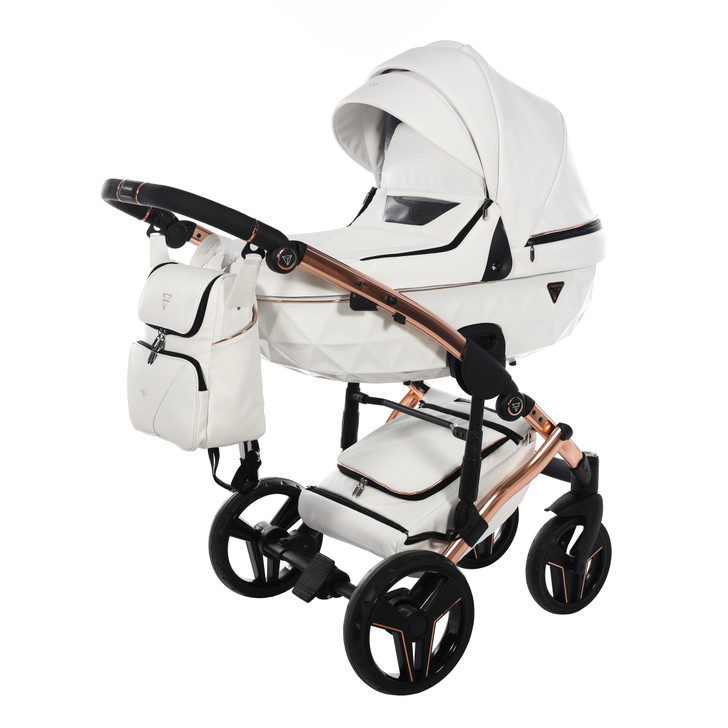 Junama S-Class White Pram, Carrycot